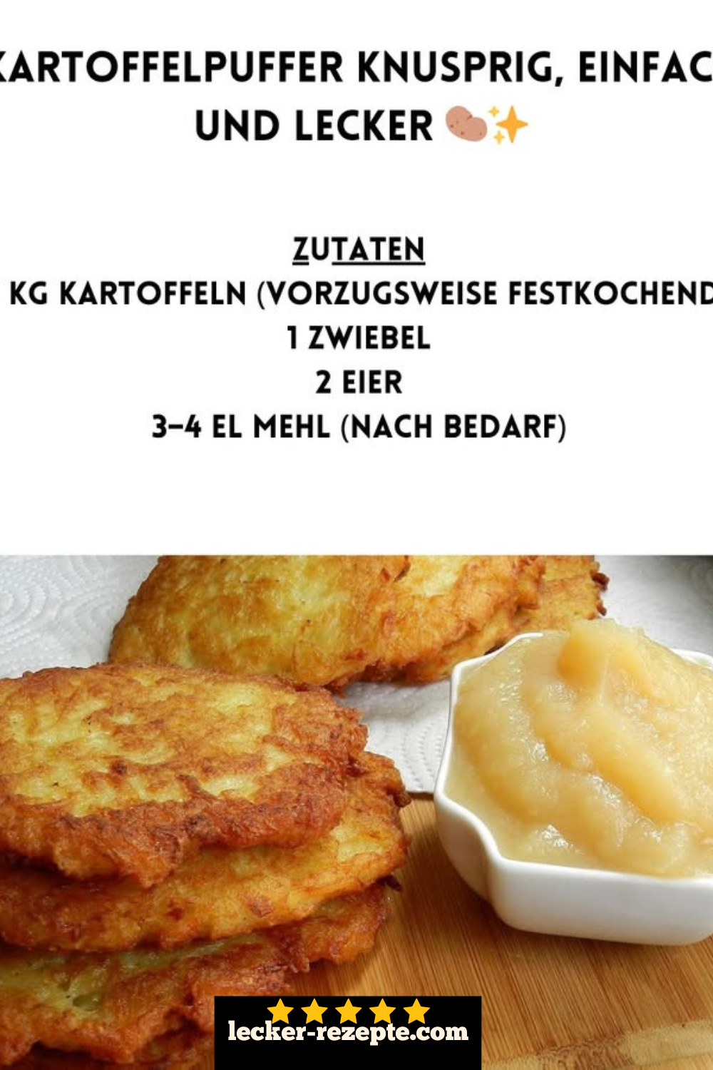 Kartoffelpuffer knusprig, einfach und lecker 凜 – Lecker Rezepte Kartoffelpuffer knusprig, einfach und lecker 凜 – Lecker Rezepte
